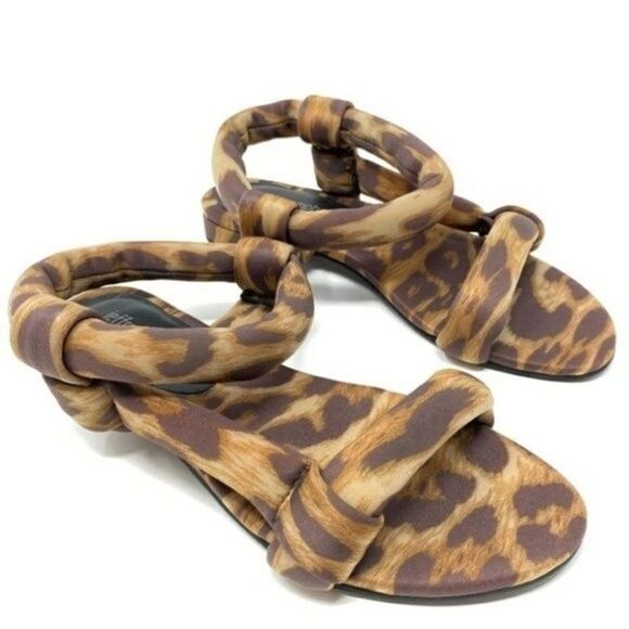 Jeffrey Campbell cheetah puffy strappy sandals size 5.5 - Picture 6 of 10